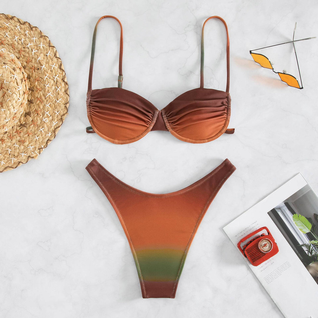 Damen Push-Up Bikini mit innovativem Farbverlauf Drune
