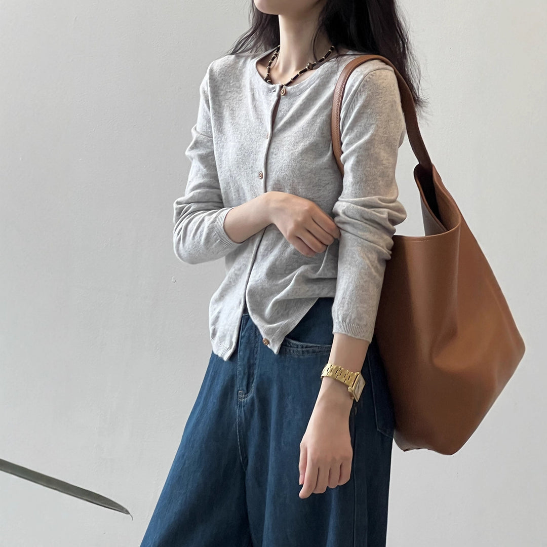 Damen Langarmshirt mit maritimem Streifenmuster und Knopfleiste Drune