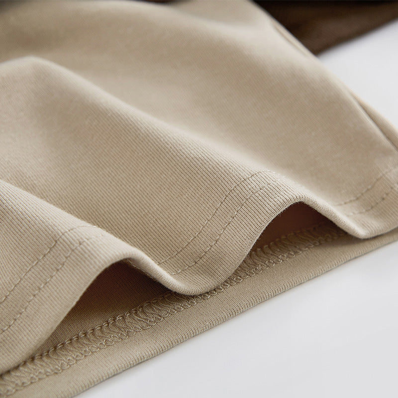 Damen modischer cropped Sweatpullover mit hohem Kragen und Reißverschluss Drune