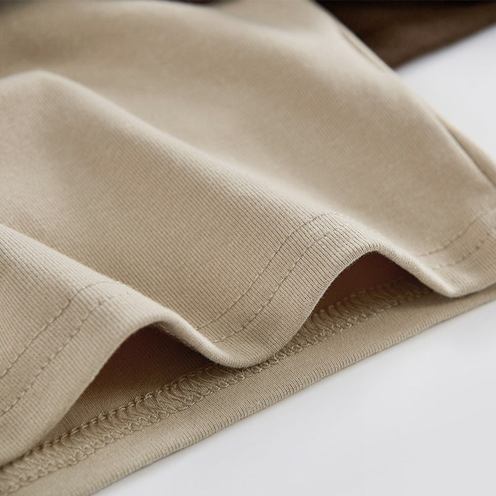 Damen modischer cropped Sweatpullover mit hohem Kragen und Reißverschluss Drune
