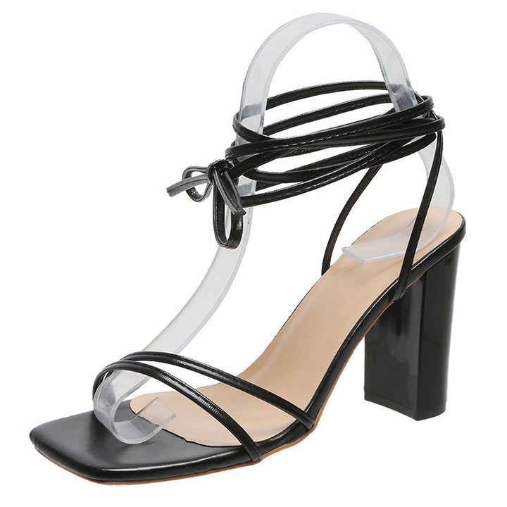 Damen Hochwertige Sandalen mit geflochtenem Riemendesign Drune