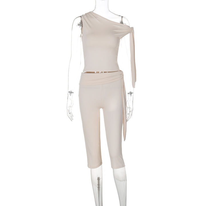 Damen Einseitiger Jumpsuit mit exklusiven Drapierungen Drune