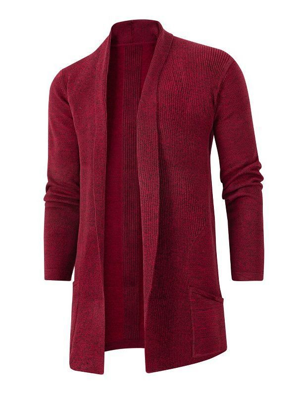 Damen Strickjacke mit offenem Schnitt und Tasche Drune
