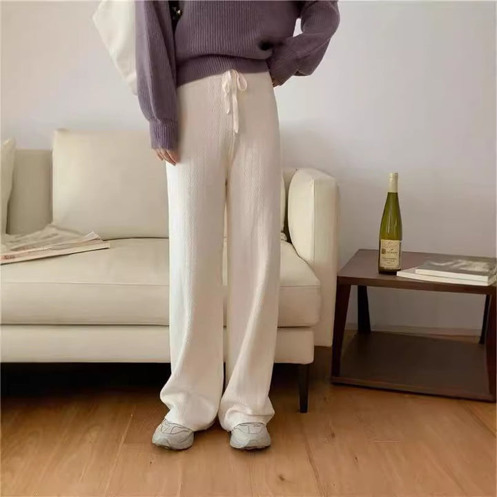 Damen Elegante weite Strickhose Drune