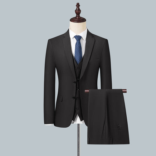 Herren Schmal geschnittenes City-Sakko mit minimalistischem Revers und eleganten Pattentaschen Drune