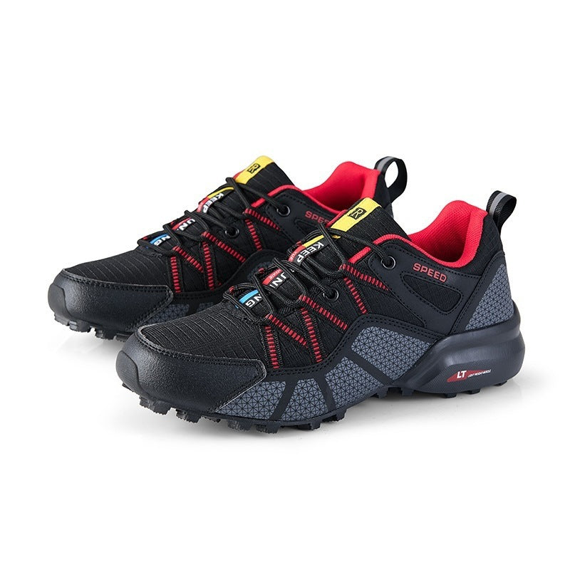 Herren nan robuster Trailrunning- und Outdoor-Sneaker mit griffiger Multiterrain-Profilsohle, verstärkter Zehenkappe und Bungee-Schnürung Drune