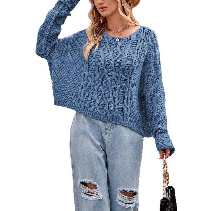Damen Grobstrickpullover mit besonderen Details Drune