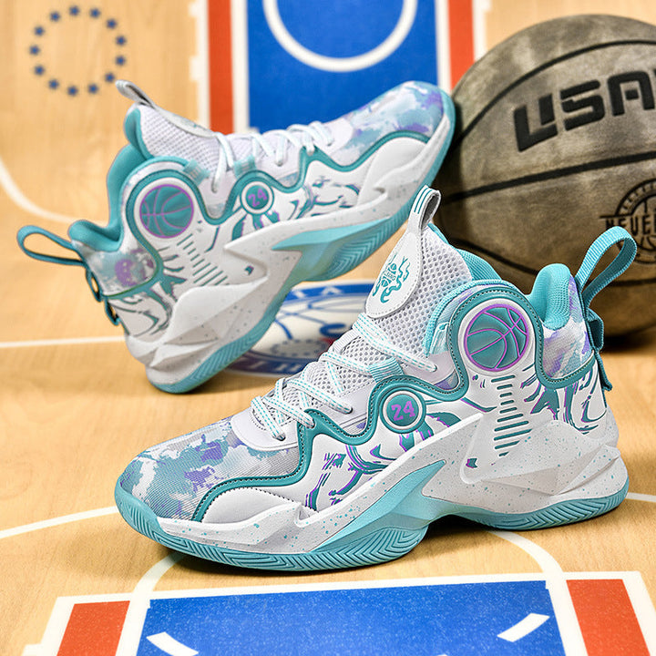 Damen Hochleistungs-Basketball-Sneaker mit atmungsaktivem Mesh-Obermaterial und rutschfester Sohle Drune