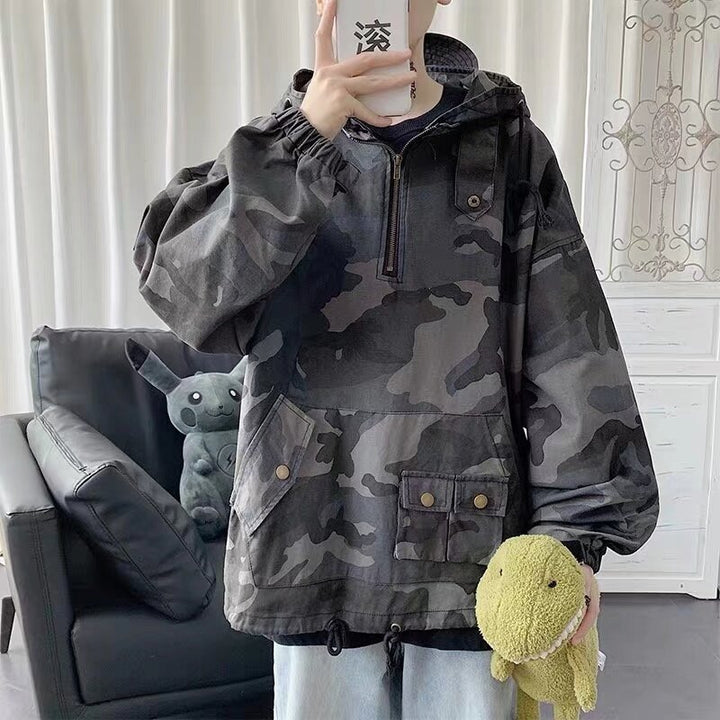 Herren Camouflage Utility-Jacke Drune
