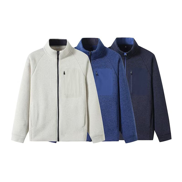 Damen sportliche Fleecejacke mit innovativem Reißverschluss Drune