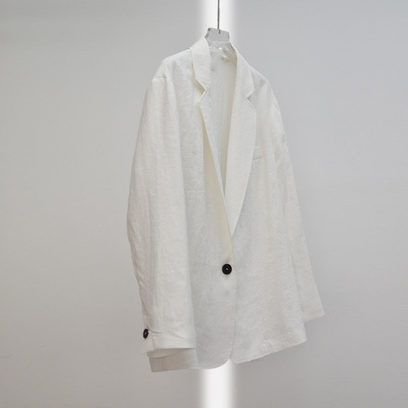 Damen Eleganter und lässiger Leinenblazer Drune