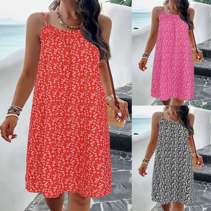Damen Sommerkleid mit luftigem Schnitt und verspieltem Musterdruck Drune