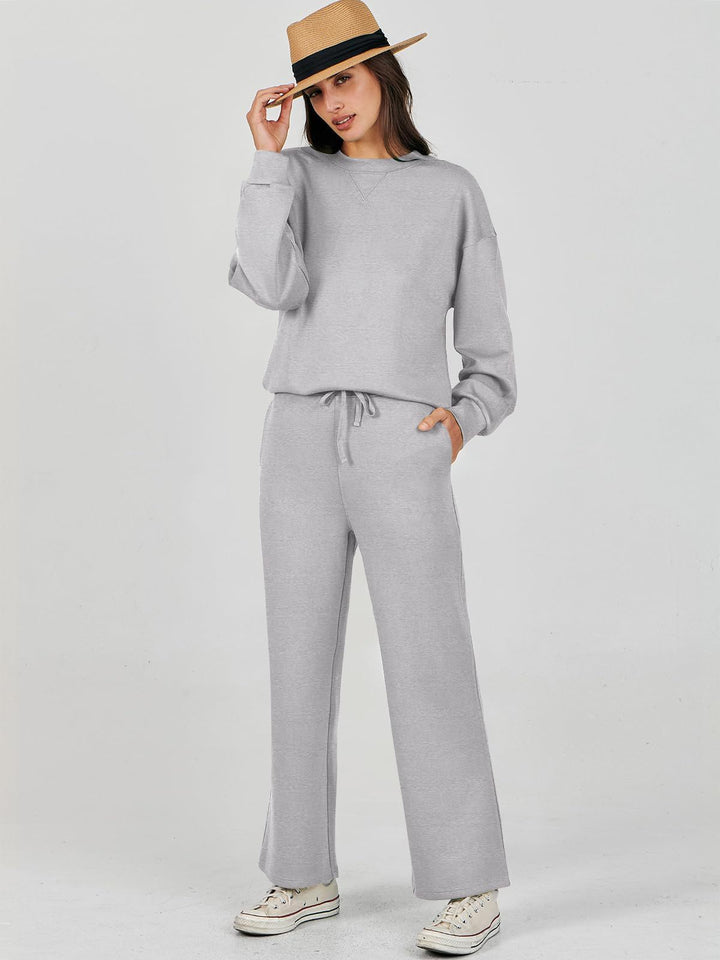Damen entspannten Komfort Sweatset Drune