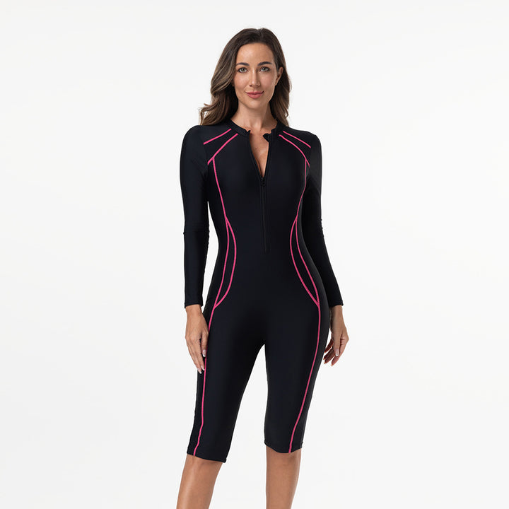 Damen Sportlicher Langarm-Neoprenanzug Drune