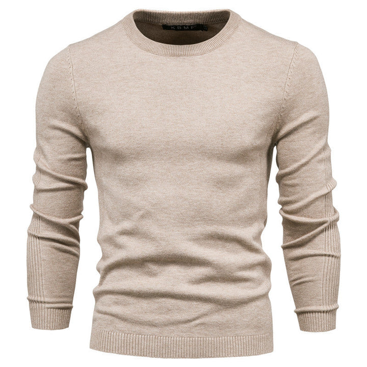 Herren Rundhals Pullover aus hochwertiger Baumwolle Drune
