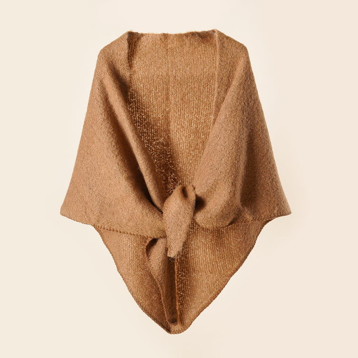 Damen Kuscheliger Wickelponcho mit modernen Fransen und elegantem Design Drune