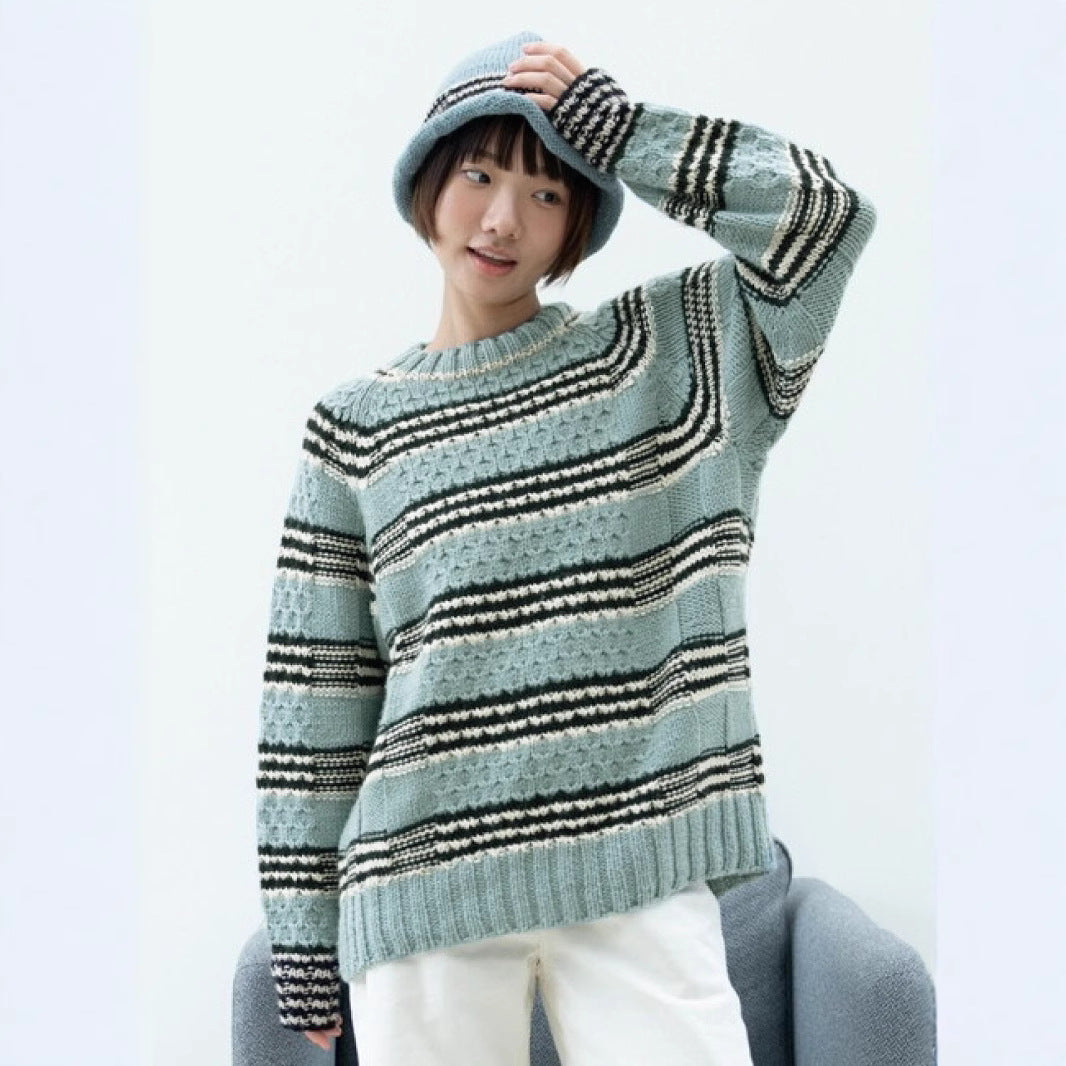 Damen gestrickter Pullover Drune