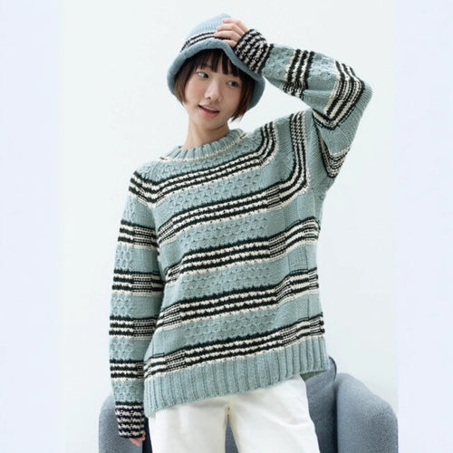 Damen gestrickter Pullover Drune