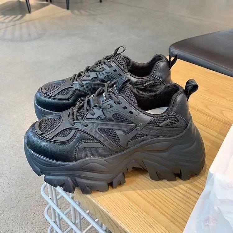 Damen Chunky Sneaker mit atmungsaktiven Mesh-Einsätzen und robustem Profil Drune