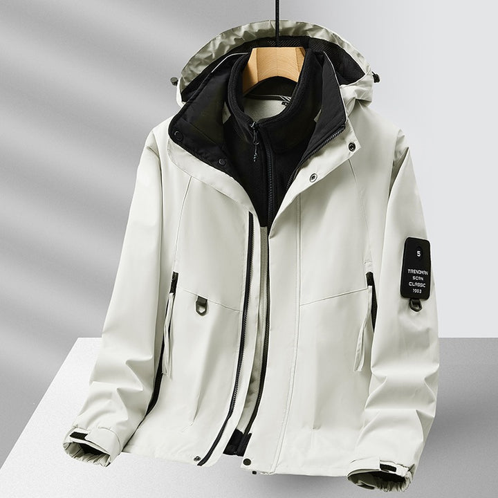 Unisex Fleecejacke mit hohem Kragen Drune