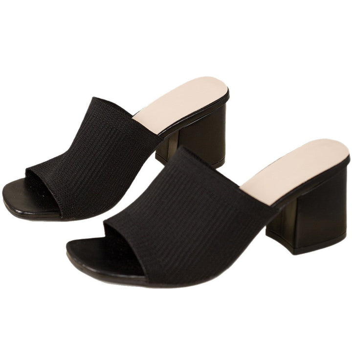Damen Stylish Wedge-Sandaletten mit elastischem Obermaterial Drune