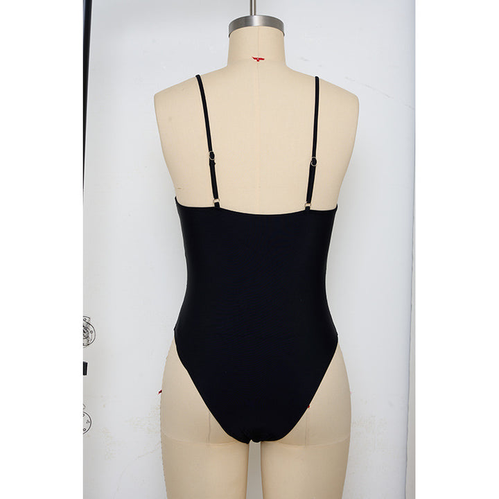 Damen Einteiler Badeanzug mit elegantem Push-Up-Bustier Drune