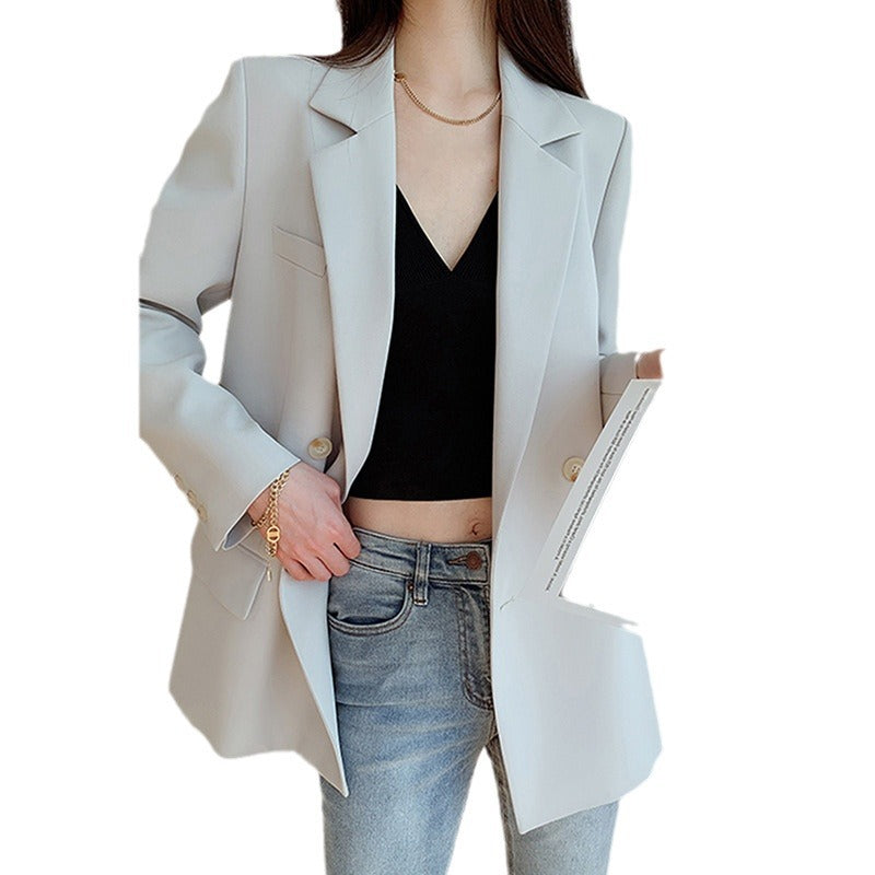 Damen Elegante Oversized Blazerjacke Drune