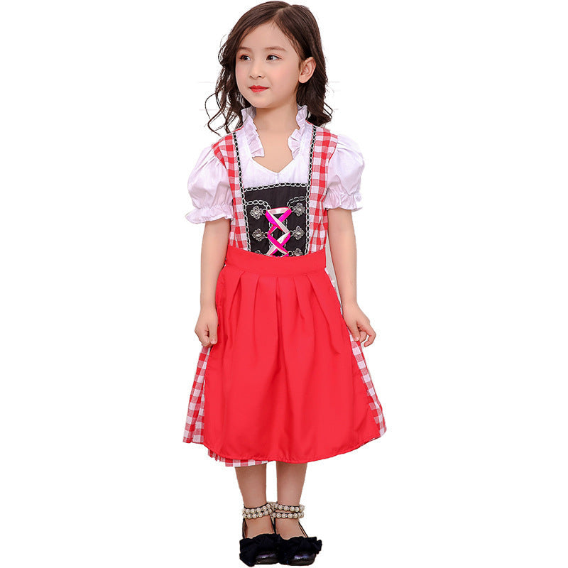 Damen nostalgisches Trachtenkleid Drune