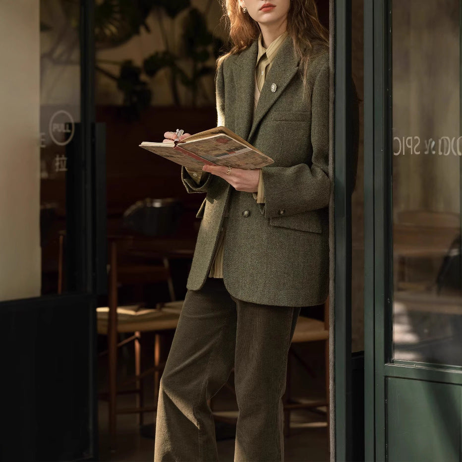 Damen Eleganter und moderner Wollblazer Drune