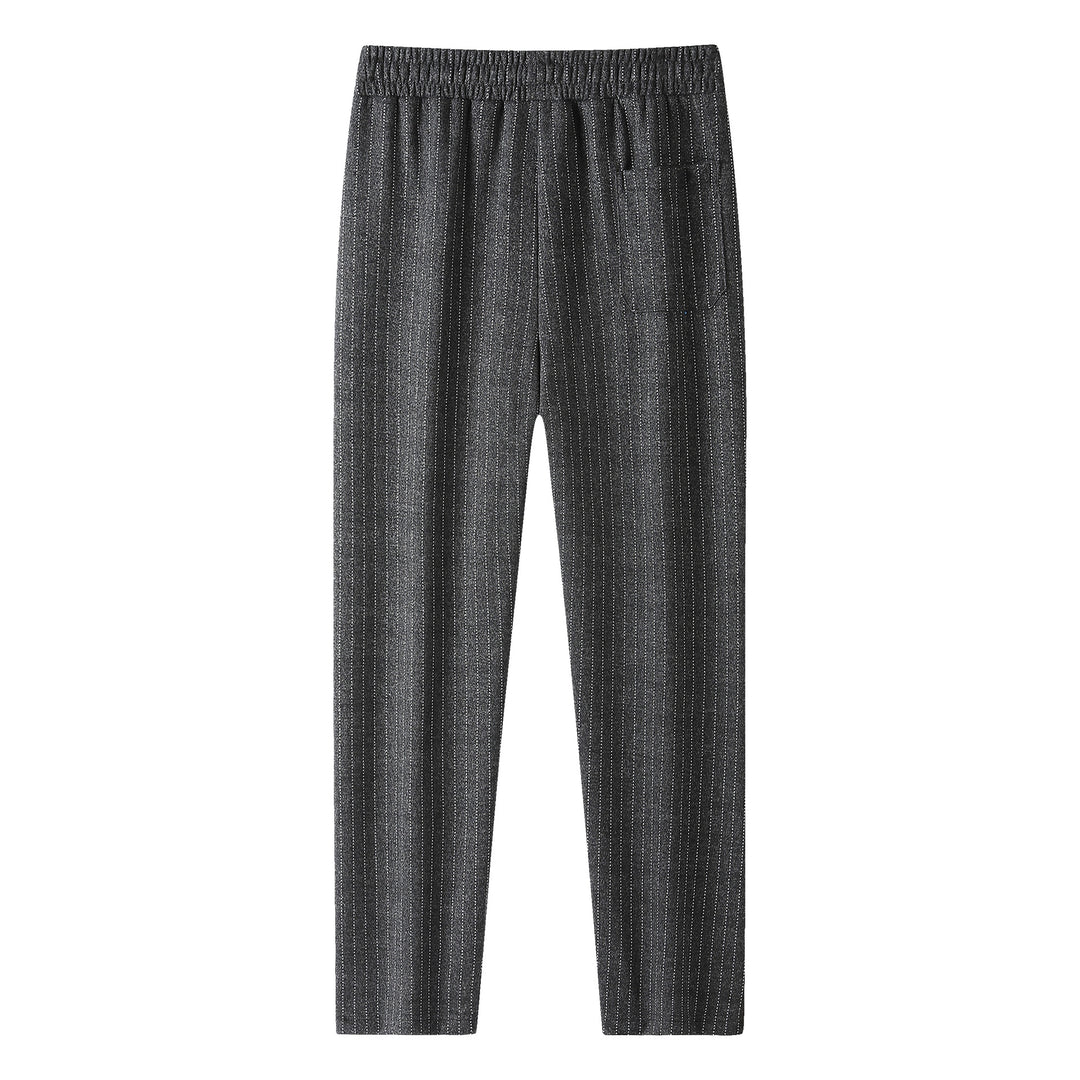Damen Strick-Jogger mit Tunnelzug und feinem Nadelstreifen Drune