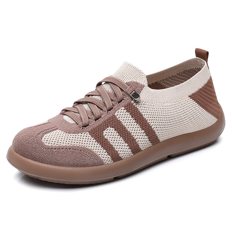 Damen nan atmungsaktiver Strick-Sneaker mit nahtlosem Sockenschaft, verstärkter Zehenkappe und flexibler EVA-Laufsohle Drune
