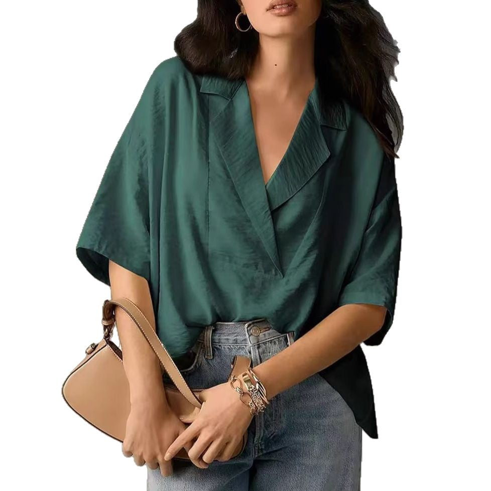 Damen Oversized Bluse Drune