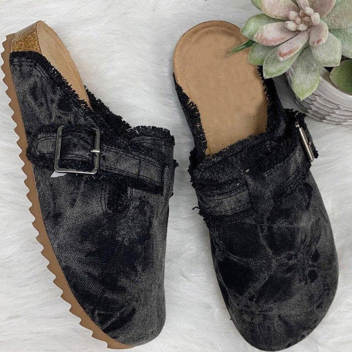 Damen Clogs mit lässigem Camouflage-Design und weichem Fußbett Drune