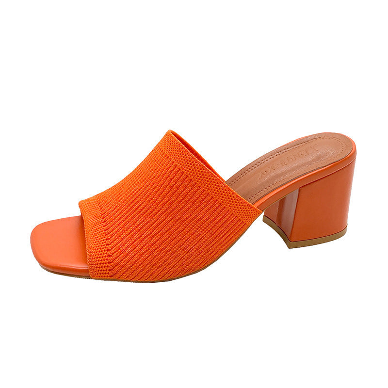 Damen Absatzschuhe mit komfortablem Strickdesign Drune