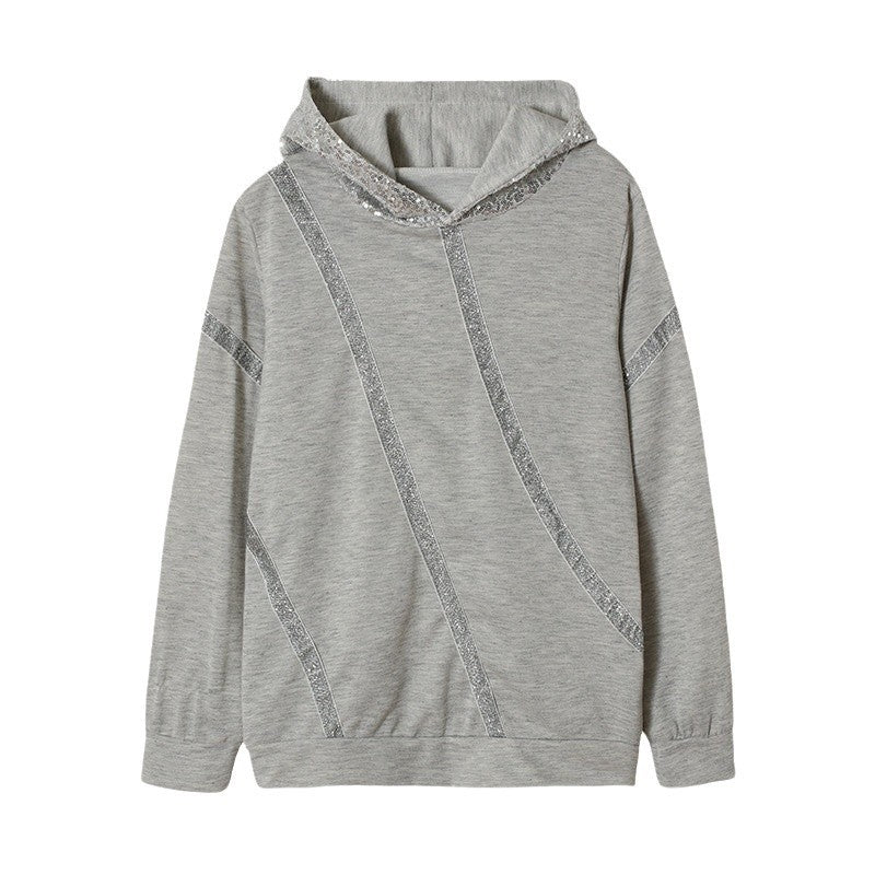 Damen Hoodie mit Glitzerakzenten und modernem Schnitt Drune