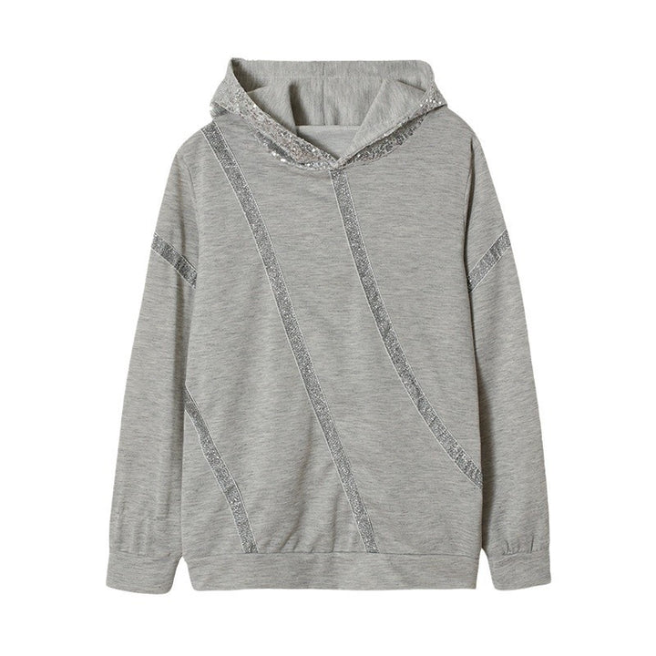 Damen Hoodie mit Glitzerakzenten und modernem Schnitt Drune