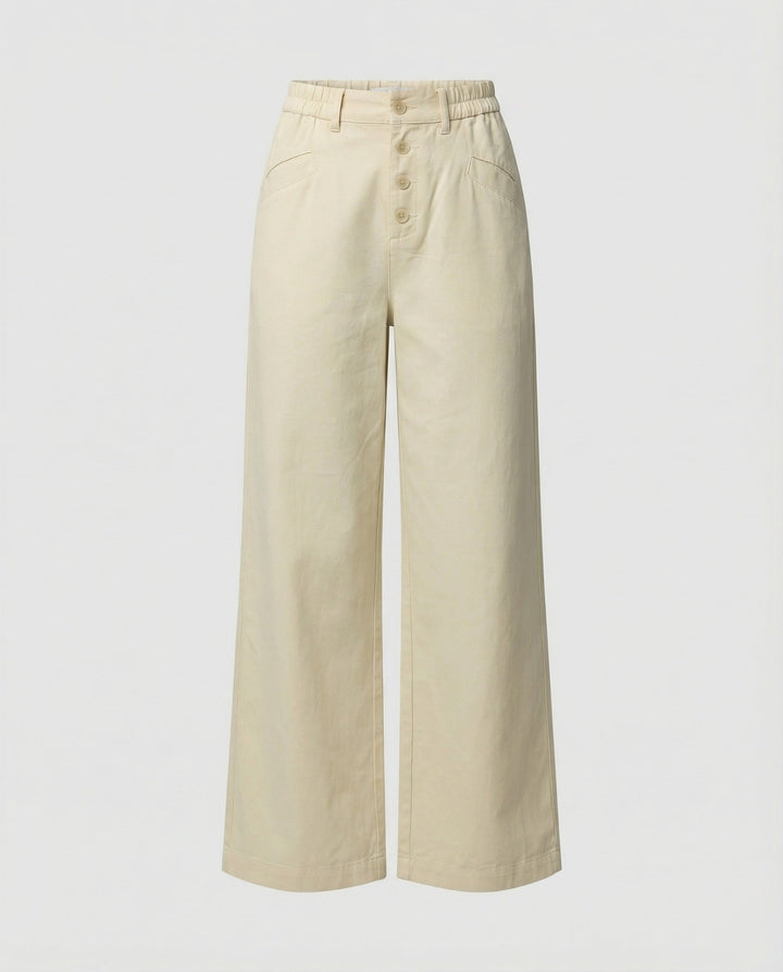 Damen Weite Leinenhose Damen