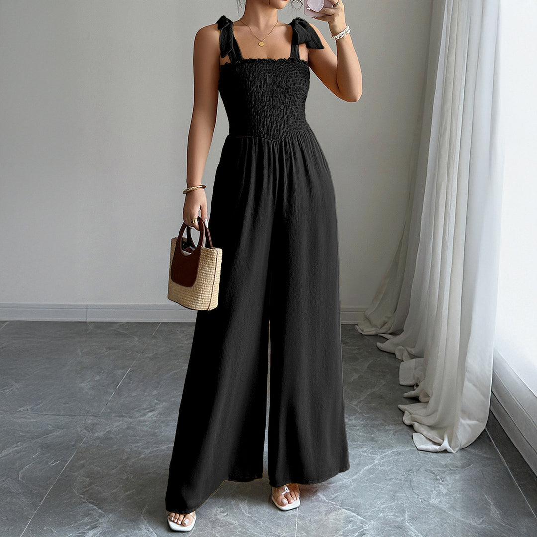 Damen Maxi-Kleid mit raffiniertem Rüschendesign und elastischem Oberteil Drune