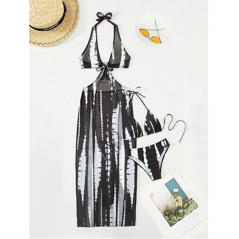 Damen Set mit Maxikleid und Bikini Drune