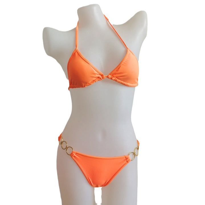 Damen Triangel-Bikini mit goldenen Akzenten Drune