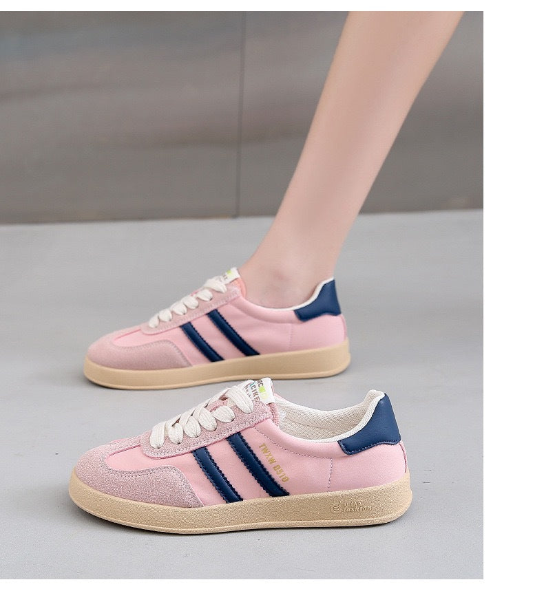Damen Sportliche Sneakers mit modischen Streifen und dämpfender Sohle Drune
