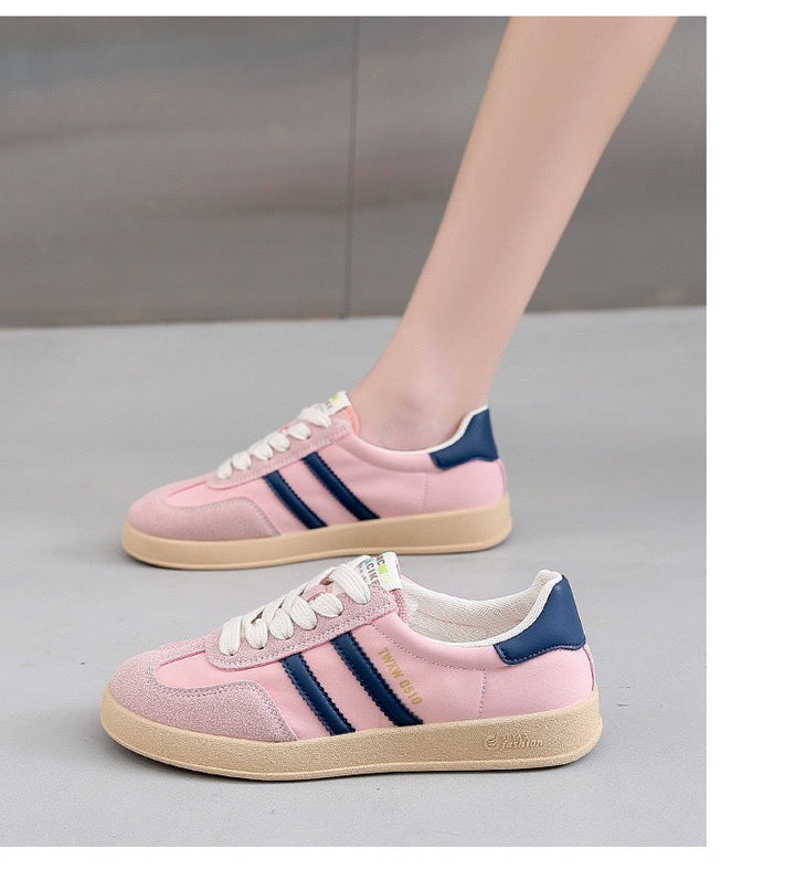 Damen Sportliche Sneakers mit modischen Streifen und dämpfender Sohle Drune