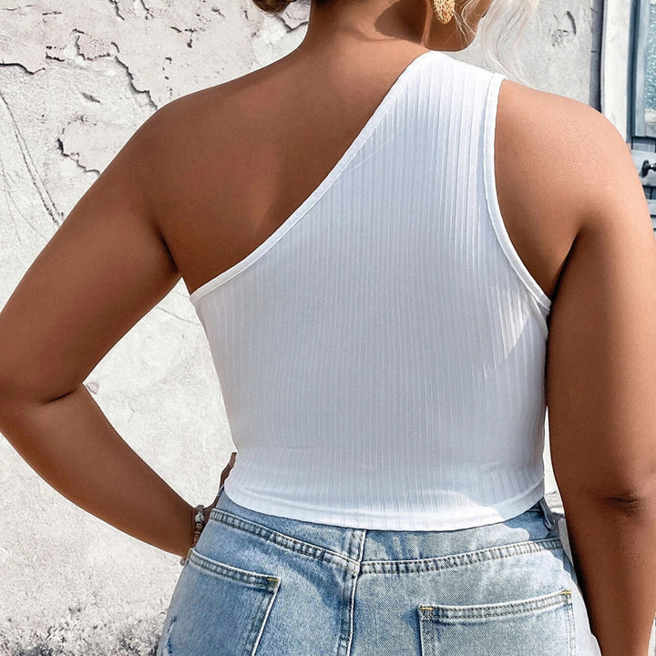 Damen Crop-Top mit asymmetrischem Schnitt und Cut-Out-Details Drune
