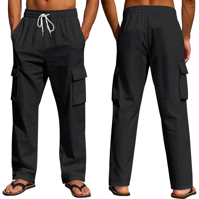 Herren Cargo-Hose mit elastischem Bund und seitlichen Taschen Drune