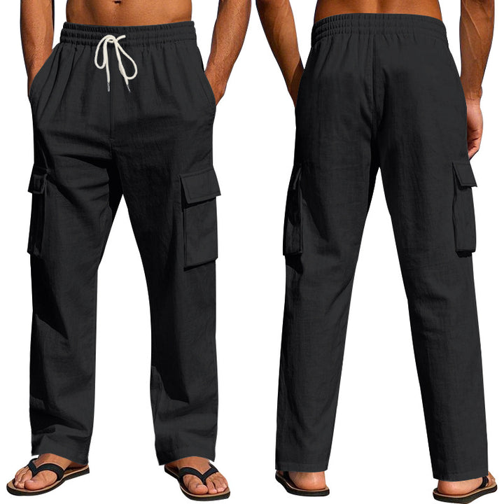 Herren Cargo-Hose mit elastischem Bund und seitlichen Taschen Drune