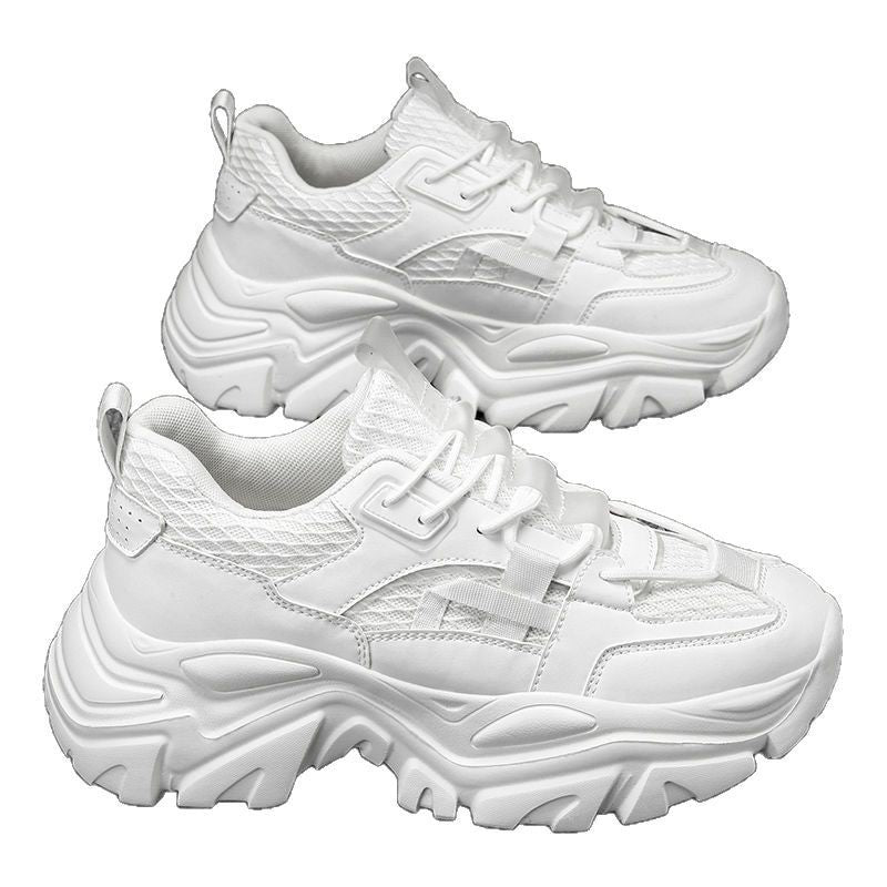 Damen Sportliche Chunky Sneakers mit rutschfester Sohle und atmungsaktiver Mesh-Oberfläche Drune