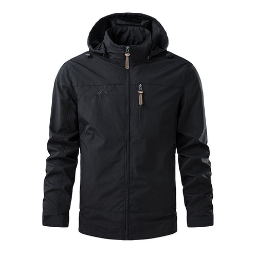 Herren Leichte Funktionsjacke mit abnehmbarer Kapuze Drune