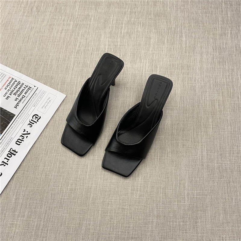 Damen elegante Mules mit geschwungenem Design Drune