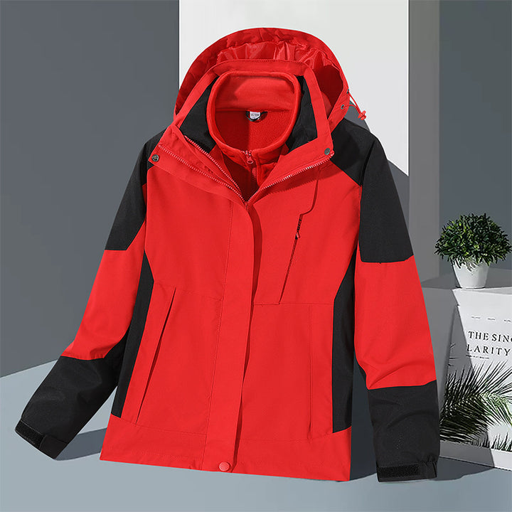 Herren winddichte Softshelljacke mit integriertem Microfleece-Innenlayer und verstellbarer Kapuze Drune
