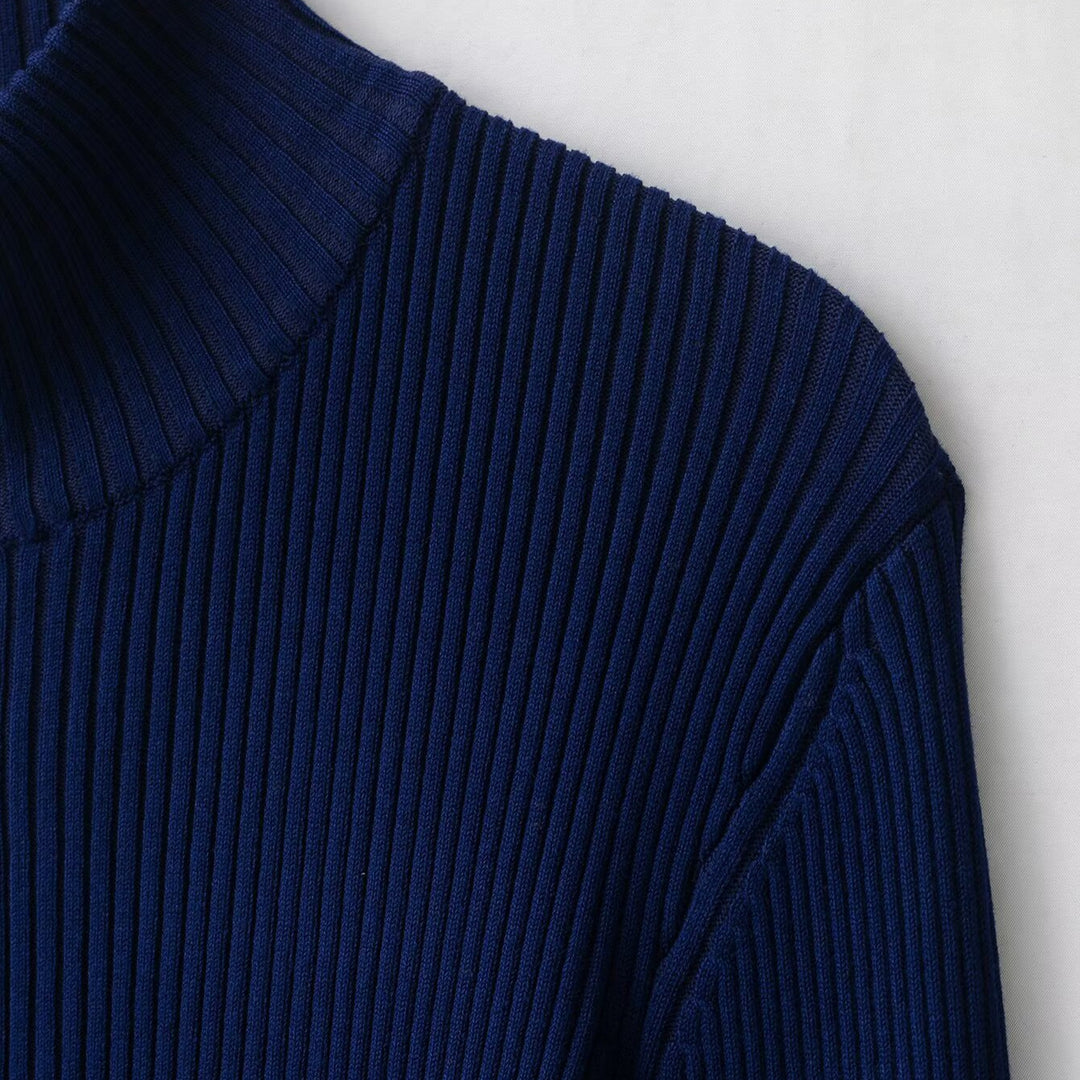 Damen Rippstrick-Cardigan mit Stehkragen und durchgehendem Reißverschluss Drune